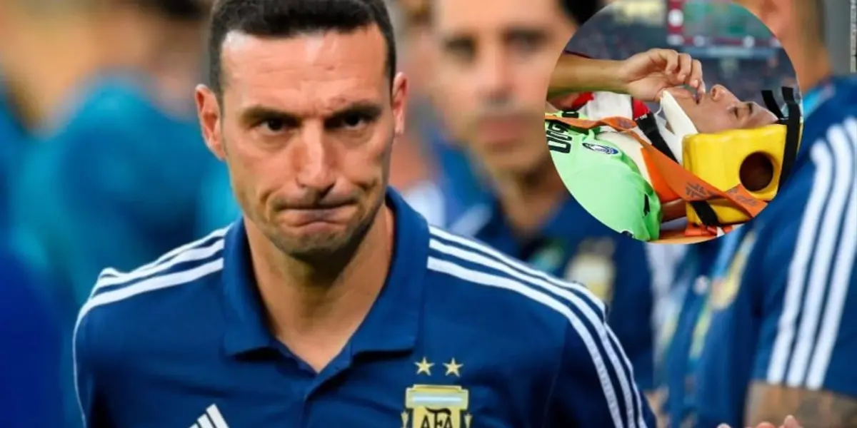 En un día que le trajo dolores de cabeza con las lesiones de Paulo Dybala y Giovanni Lo Celso, otro seleccionado se lesionó y lo preocupa.