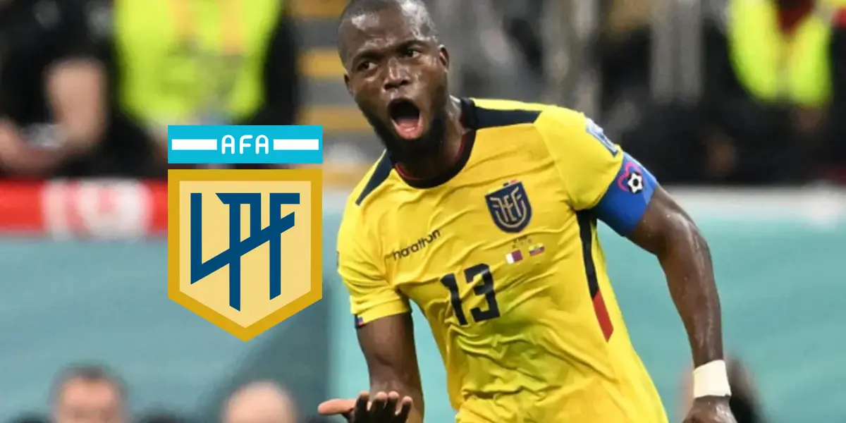 Enner Valencia festeja un gol en el Mundial de Qatar 2022