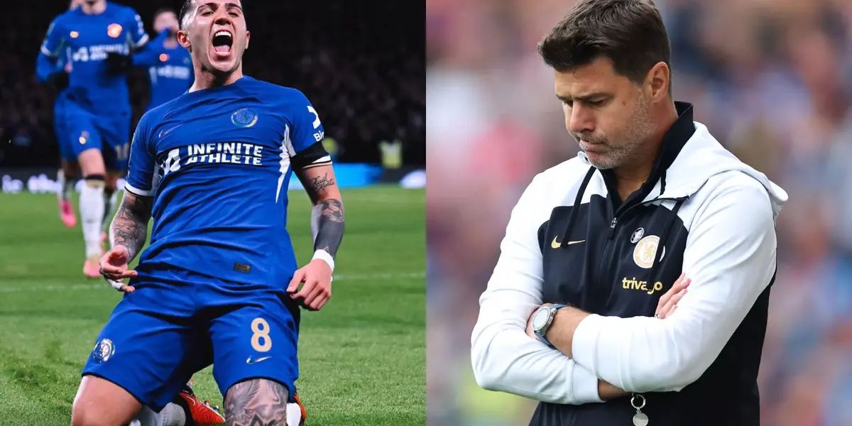 Enzo Fernández convirtió en la goleada de Chelsea