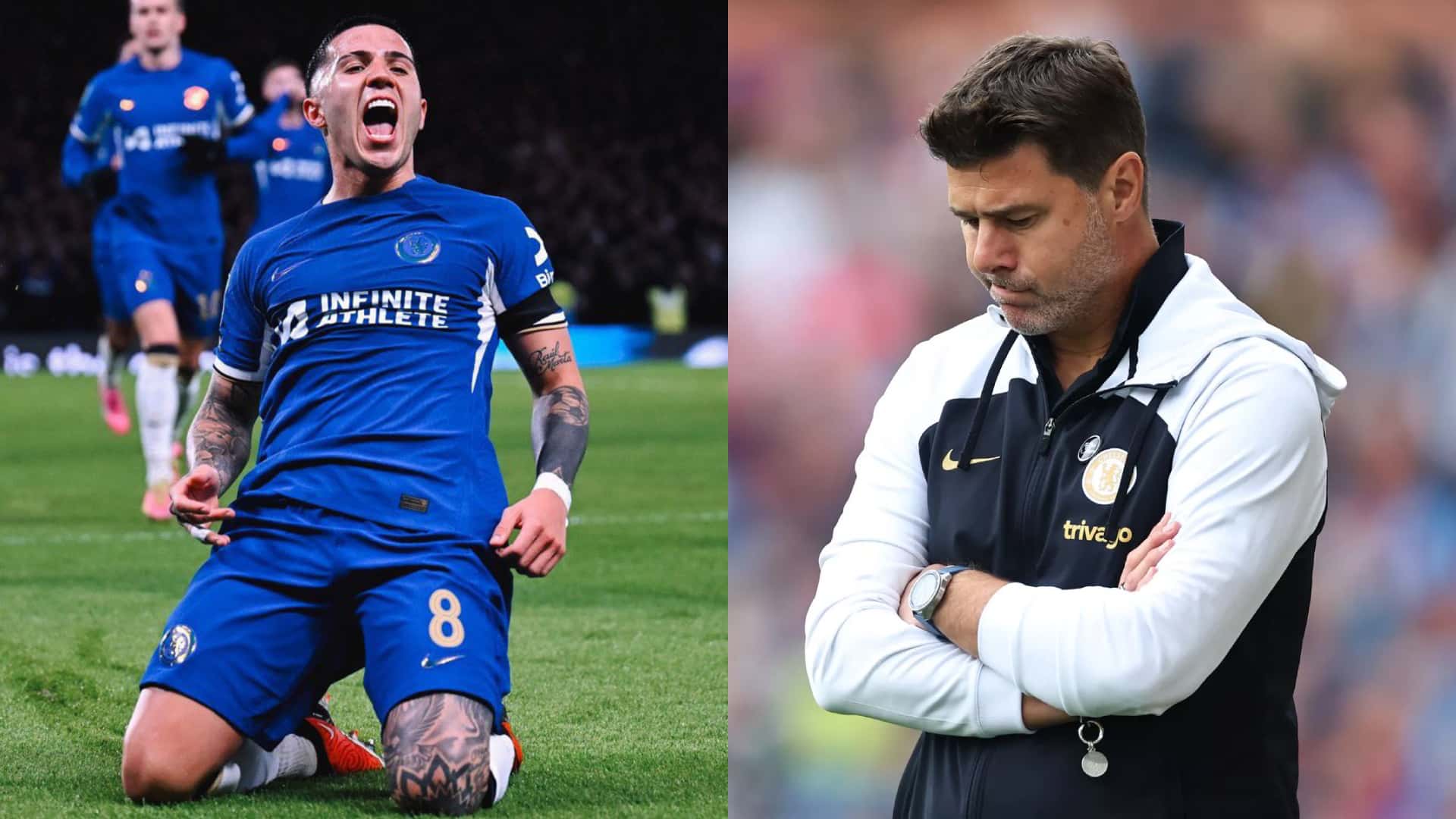 Enzo Fernández convirtió en la goleada de Chelsea