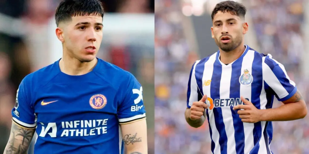 Enzo Fernández y Alan Varela.