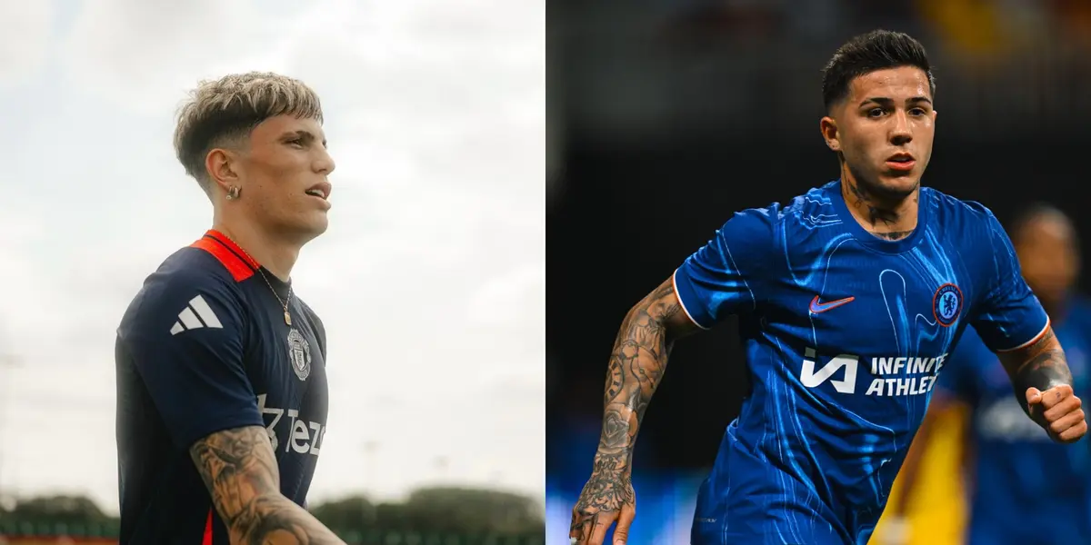 Enzo Fernández y Alejandro Garnacho