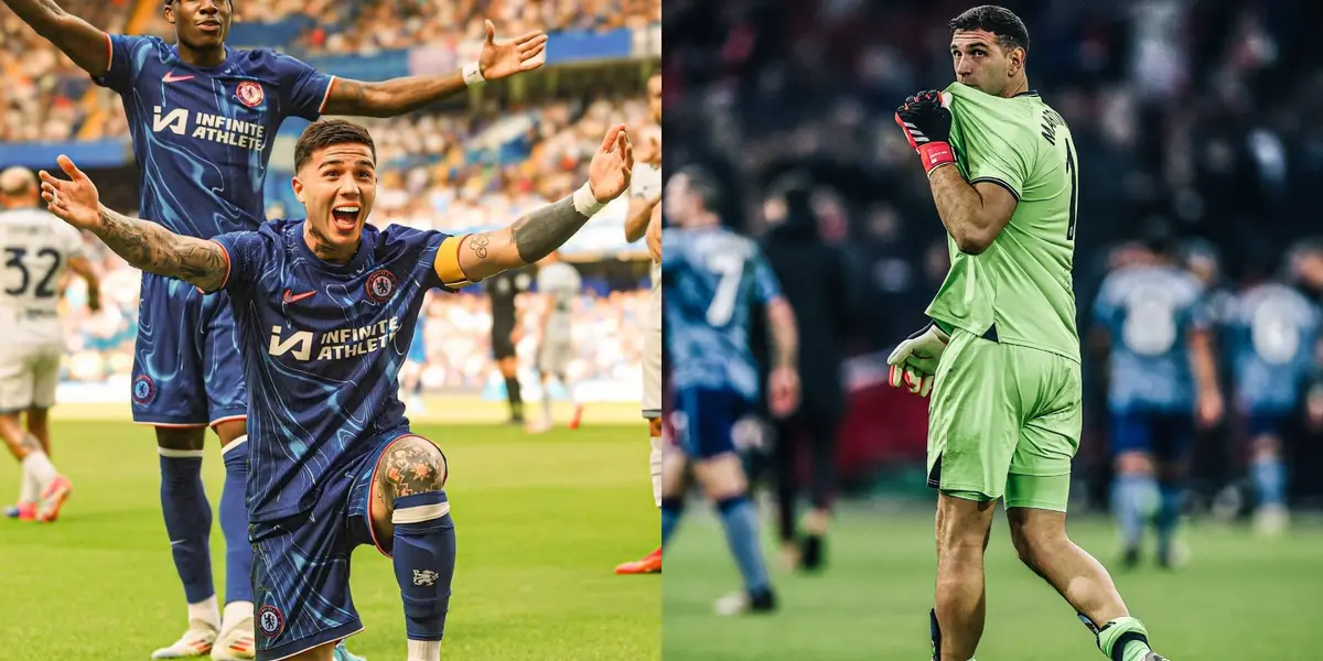 Enzo Fernández y Dibu Martínez