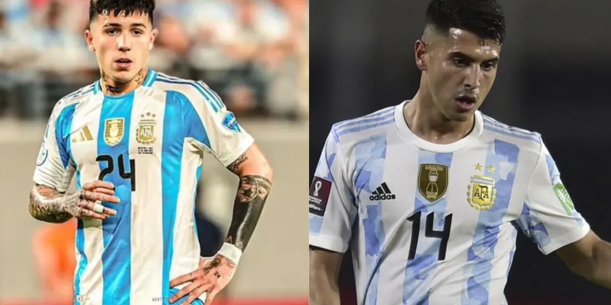 Enzo Fernández y Exequiel Palacios.