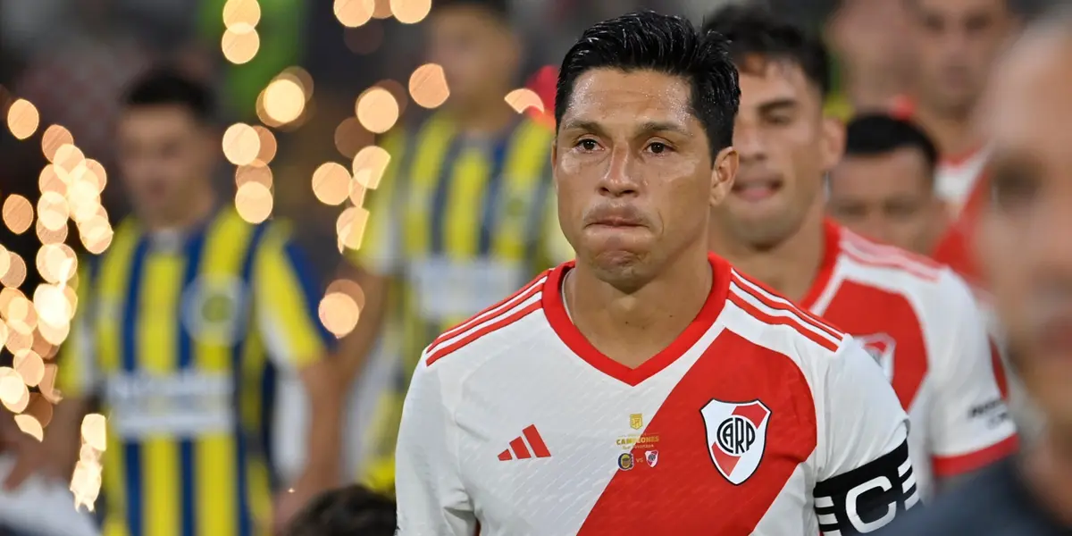 Enzo Pérez a punto de disputar su último partido con River.