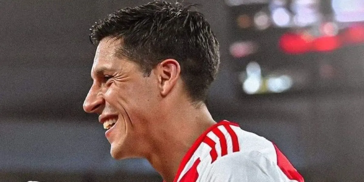 Enzo Pérez feliz en River Plate