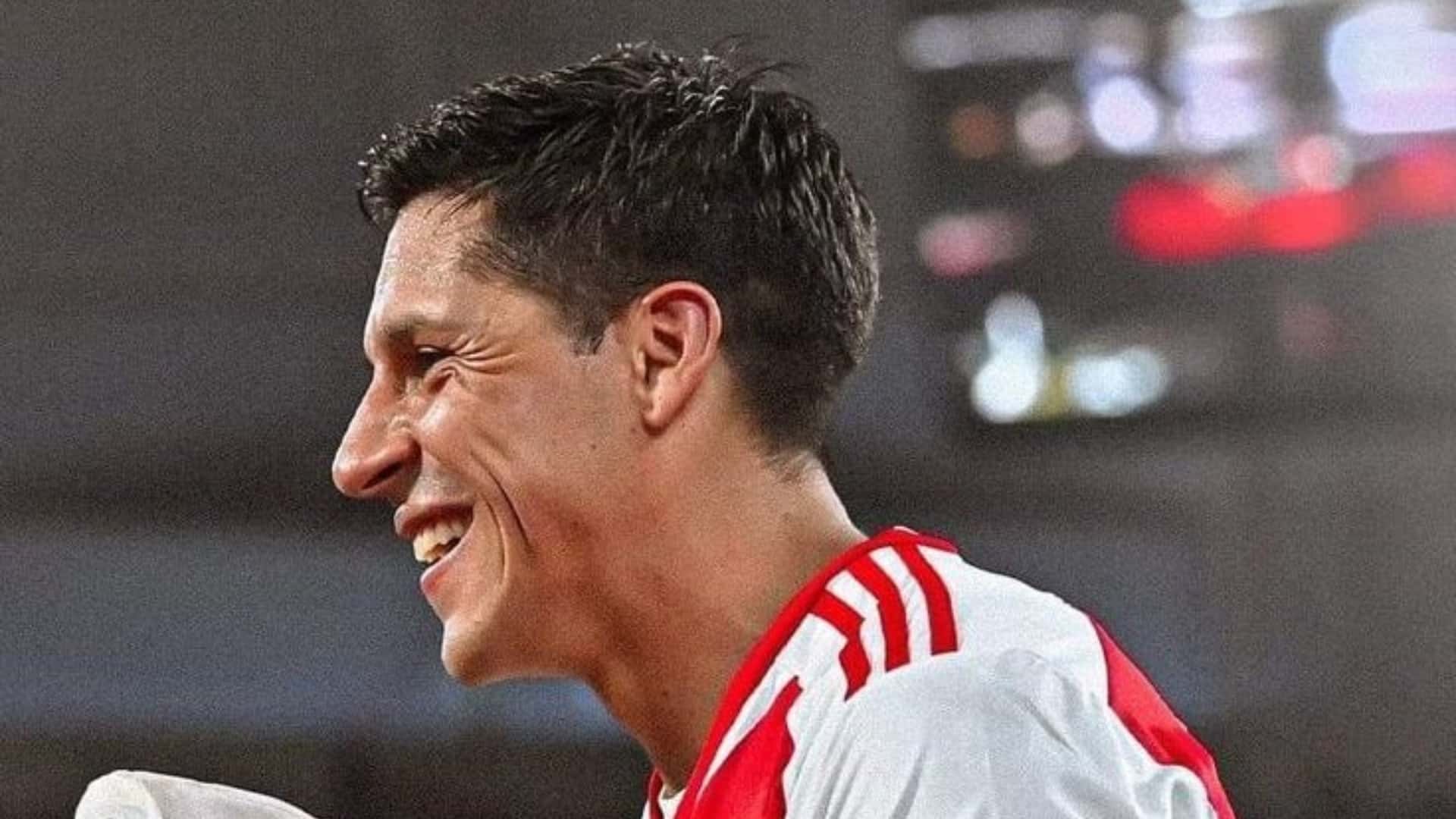 Enzo Pérez feliz en River Plate