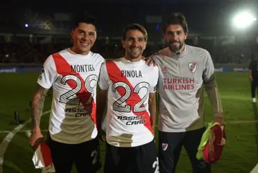 Enzo Pérez y Leonardo Ponzio se acordaron de dos jugadores de River que no pudieron estar presentes en la victoria por 5-0 ante Racing.
 