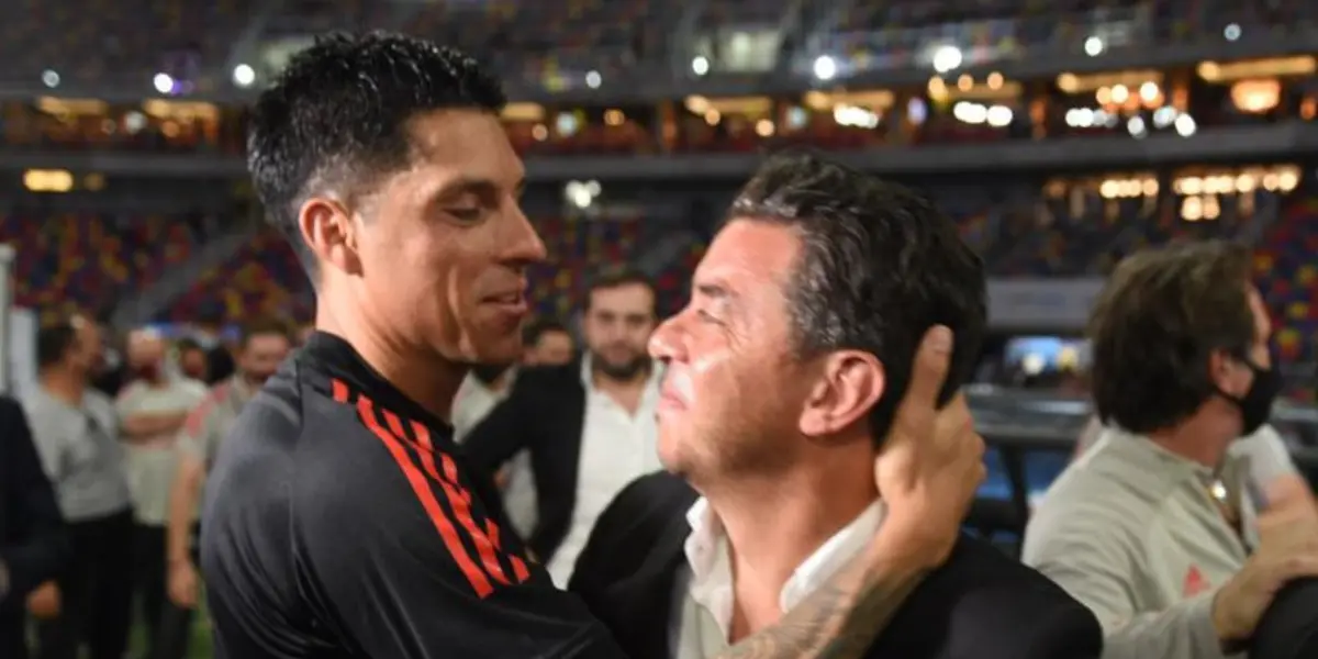 Enzo Pérez y Marcelo Gallardo