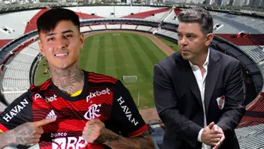 Erick Pulgar y Marcelo Gallardo (Foto tomada de: El Tiempo/El País/Flamengo)
