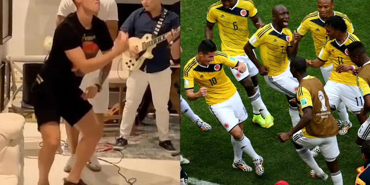 Esta vez no fue su nivel futbolistico, sino James Rodríguez hizo algo que se viralizó a nivel mundial y llegó a Colombia