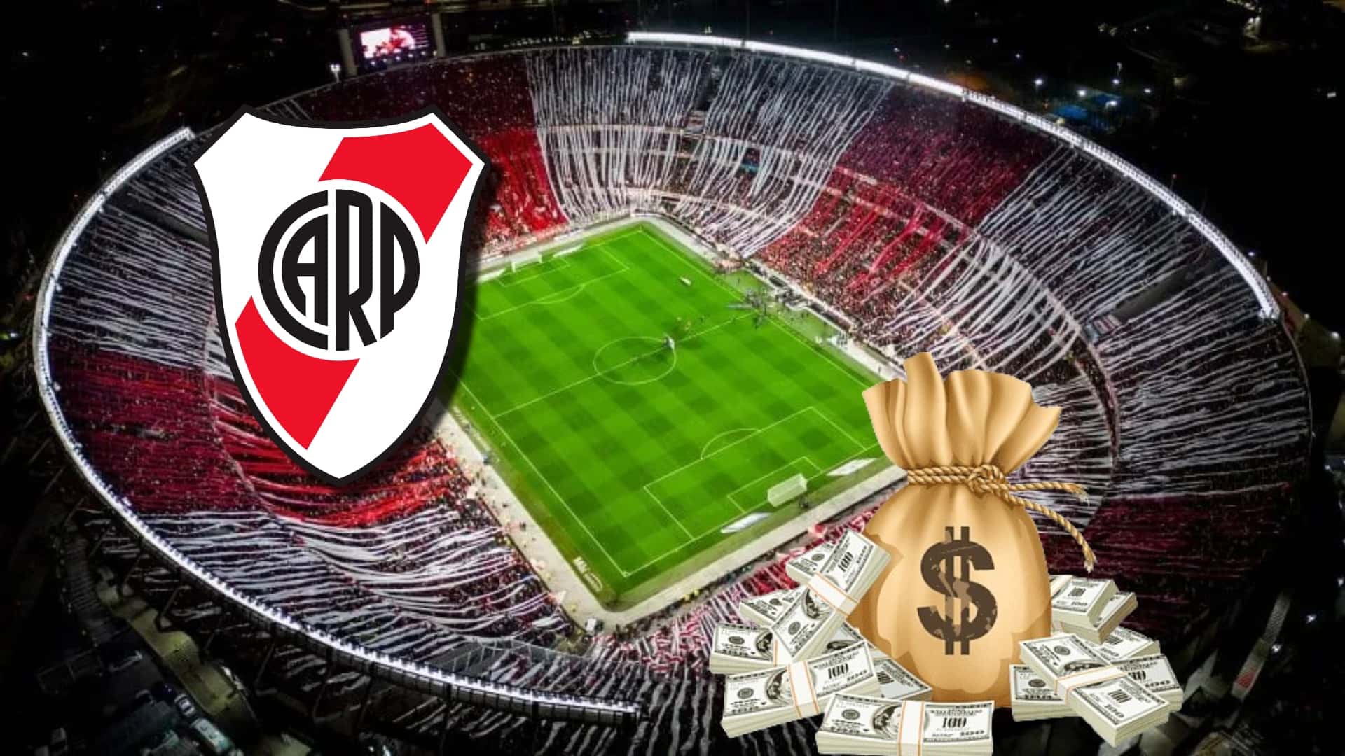 Estadio Monumental de River, lleno.