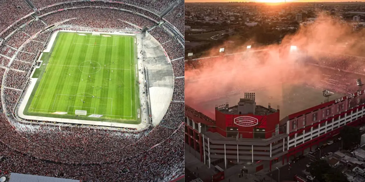 Estadios llenos en Argentina.