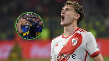 Facundo Colidio con la camiseta de River.