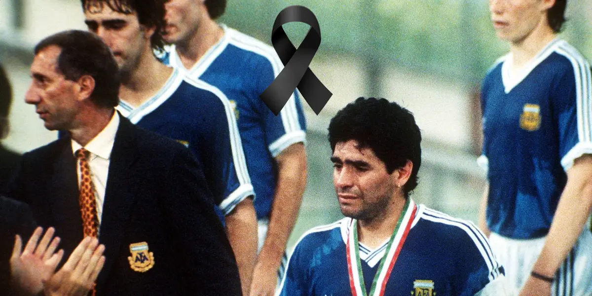 Falleció el exjugador que hizo llorar a Maradona en 1990