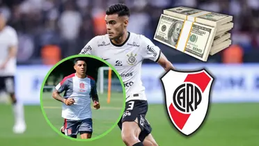 Fausto Vera junto a Enzo Pérez.