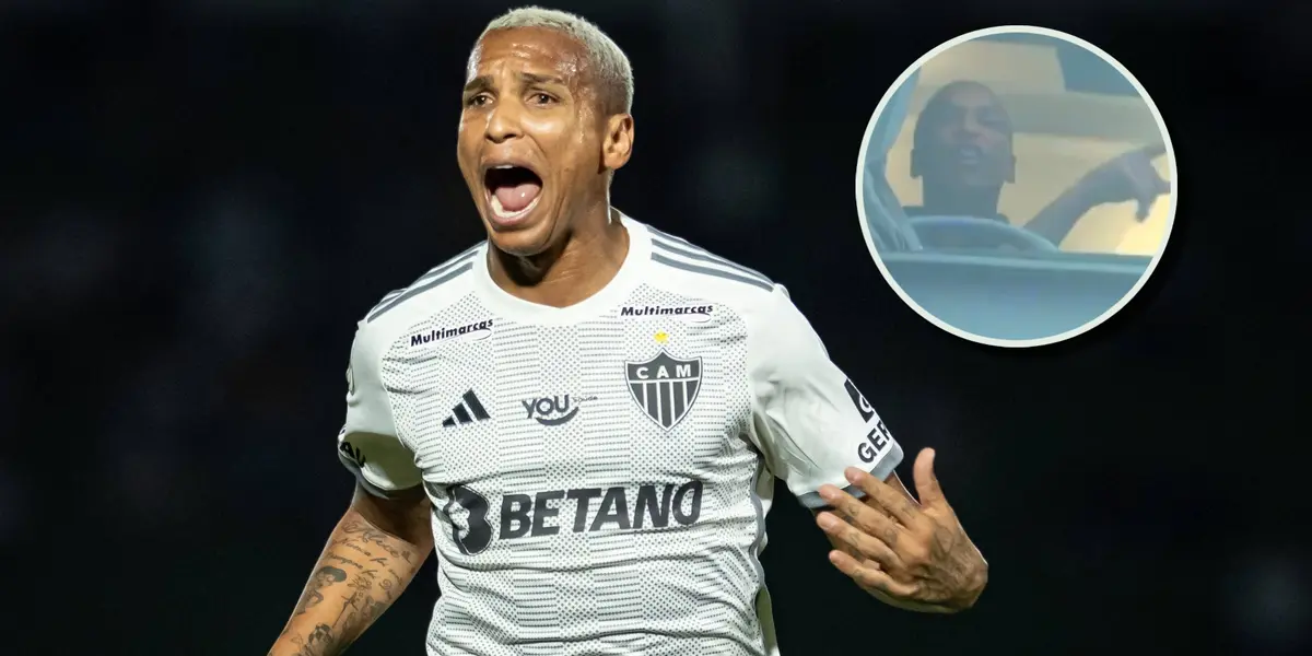 Fiel a su estilo, el delantero brasileño chicaneó a los hinchas del Millonario.