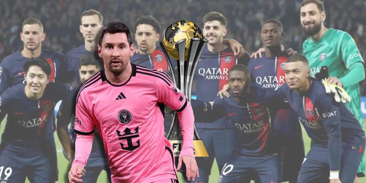 Formación del PSG y Lionel Messi con la camiseta del Inter Miami