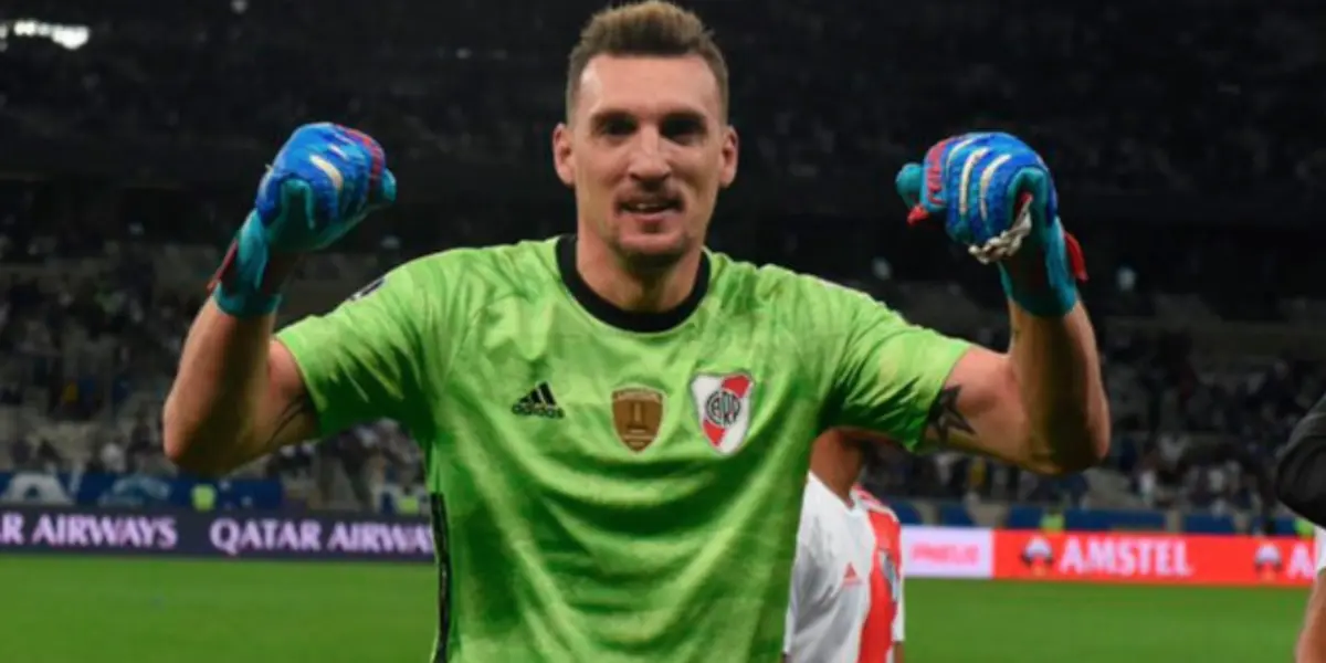 Franco Armani reveló el mayor cambio que generó Club Atlético River Plate en su carrera.