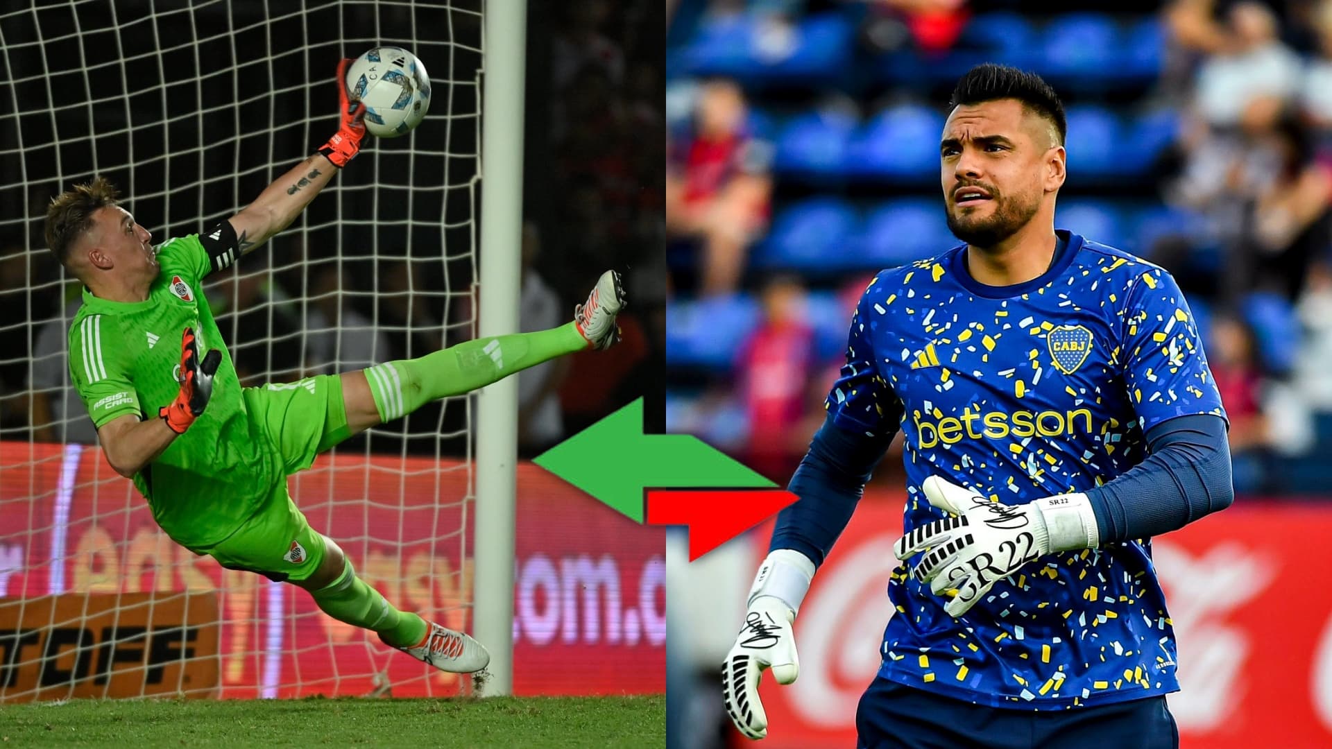 Franco Armani y Sergio Romero.