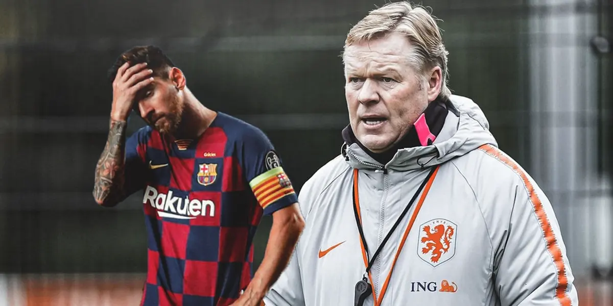 Fútbol Club Barcelona ilusiona a su hinchada con su buen fútbol, y en estos buenos resultados, se encuentra un insólito plan de Ronald Koeman con Lionel Messi.