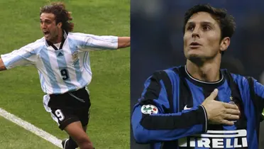 Gabriel Batistuta y Javier Zanetti.