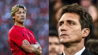 Gabriel Heinze y Guillermo Barros Schelotto
