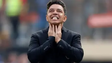 Gallardo se lamenta en River.