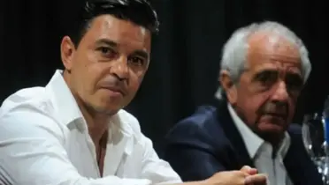 Gallardo y D'onofrio en conferencia.