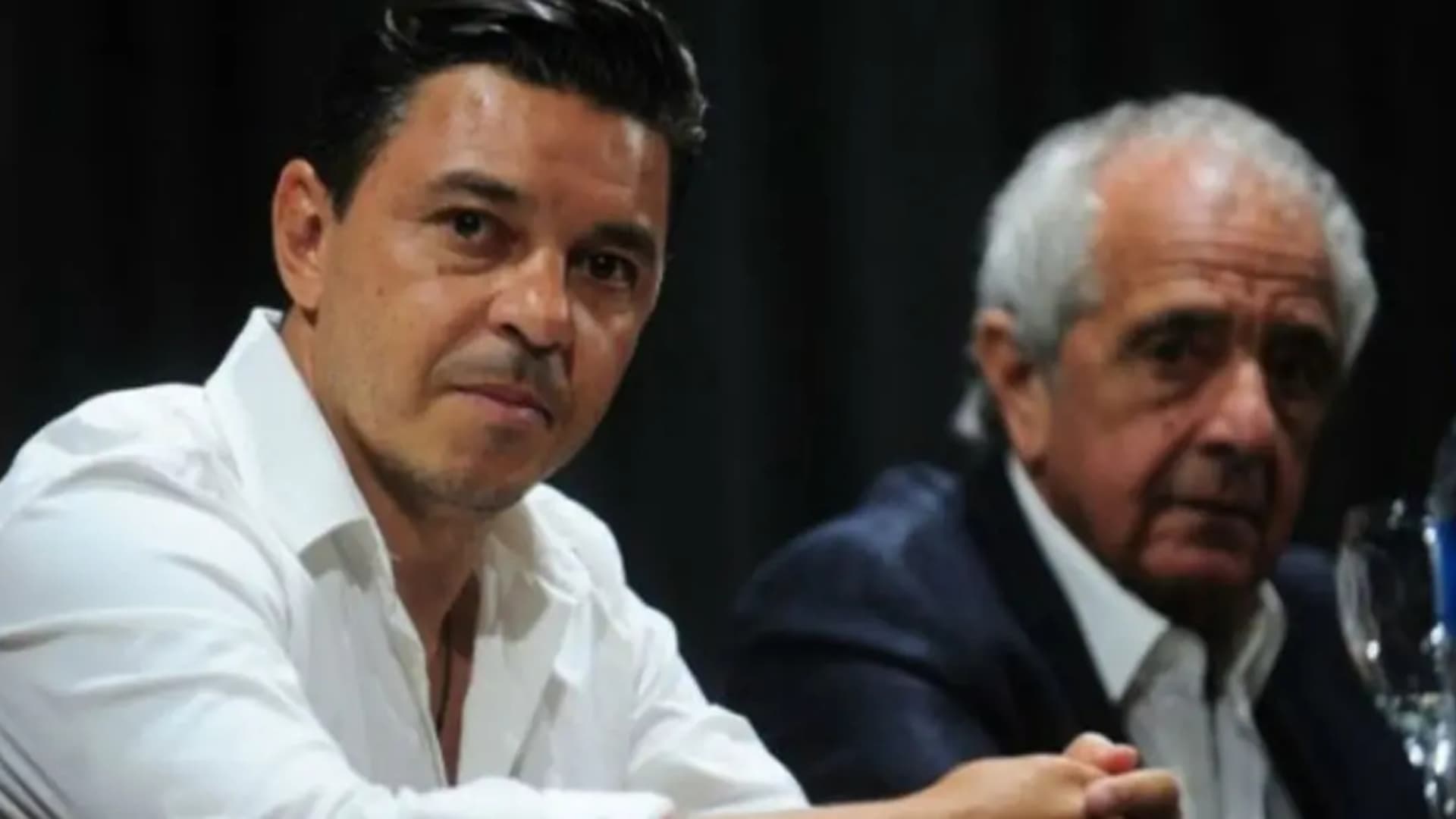Gallardo y D'onofrio en conferencia.
