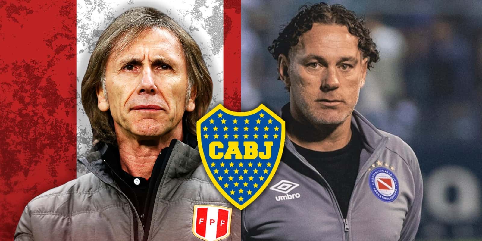 Gareca y Milito.