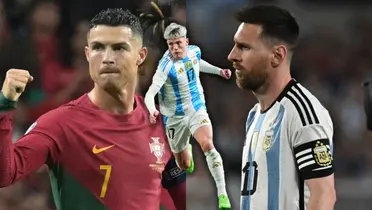 Garnacho Cristiano y Messi.