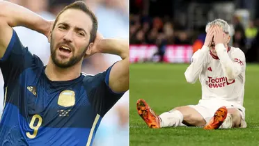 Garnacho fue comparado con Higuaín