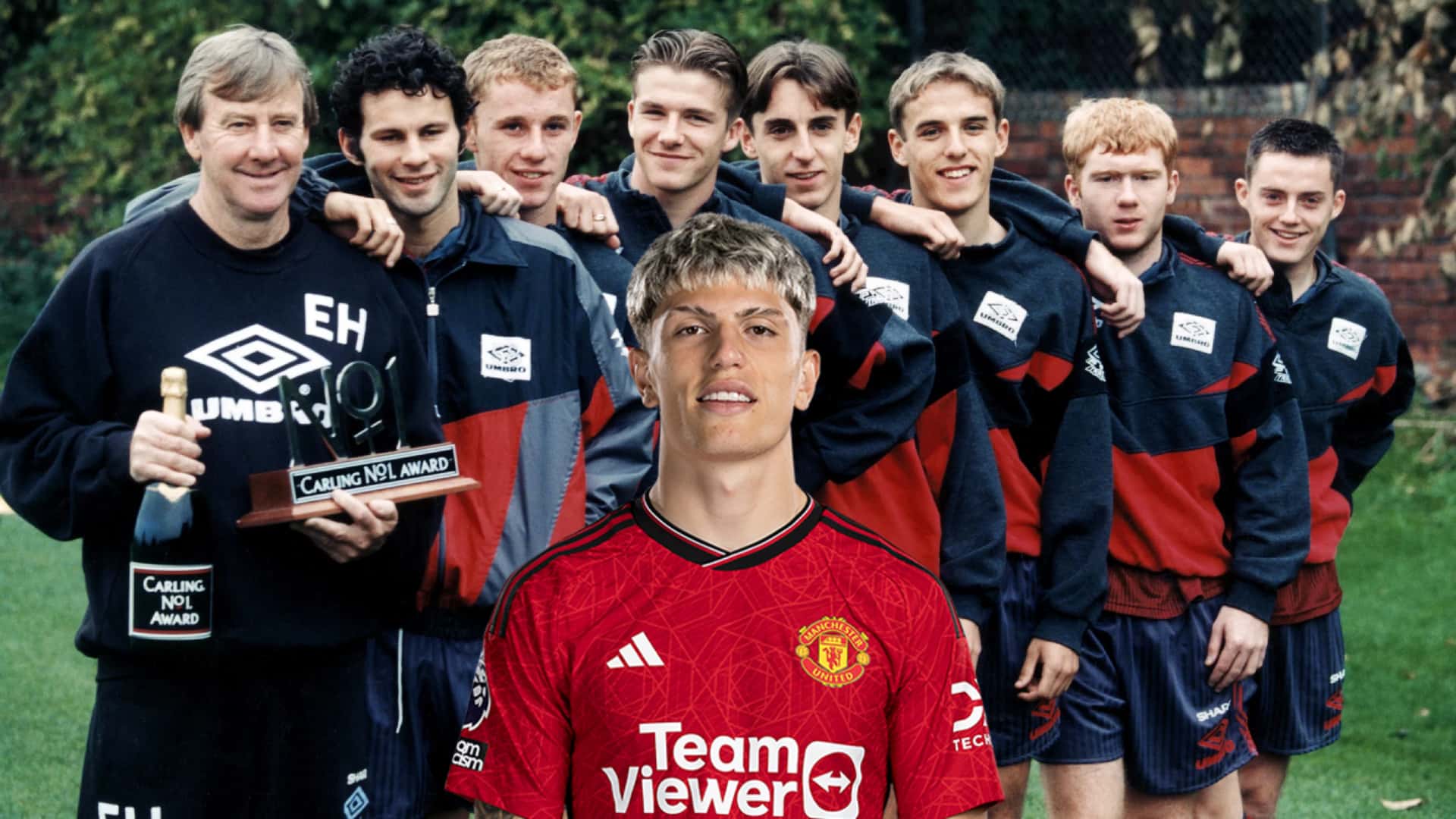 Garnacho fue comparado con una leyenda de Manchester United