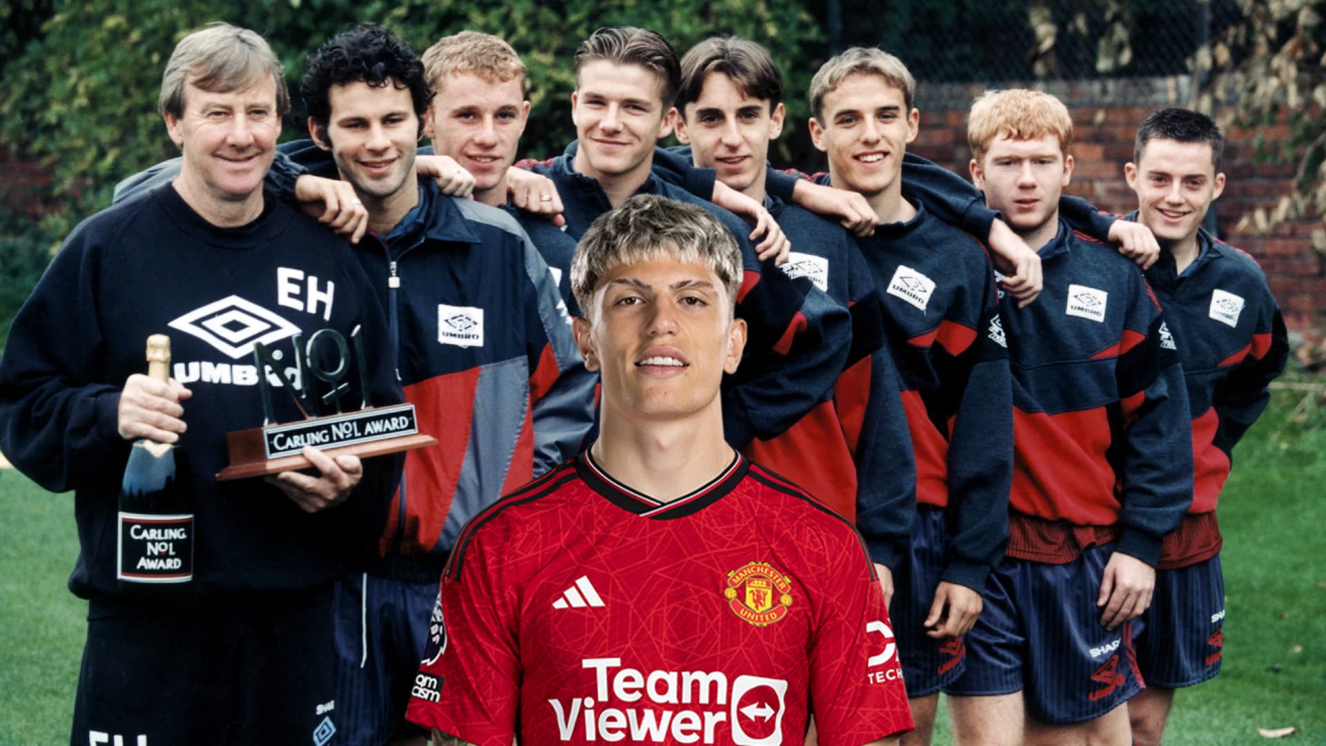Garnacho fue comparado con una leyenda de Manchester United
