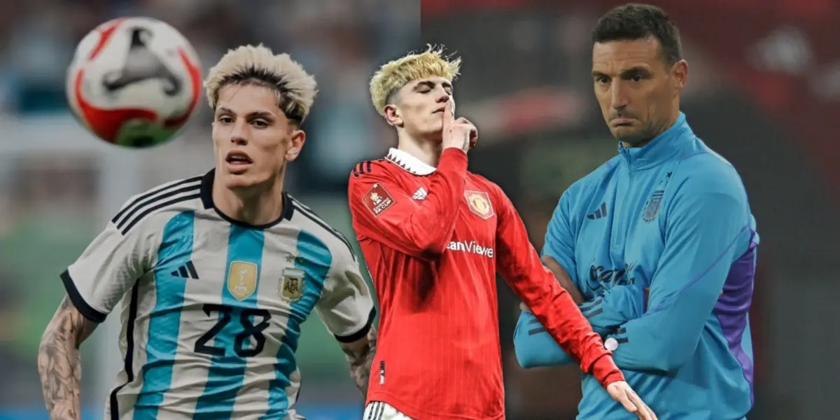 Garnacho le da una lección a Scaloni.