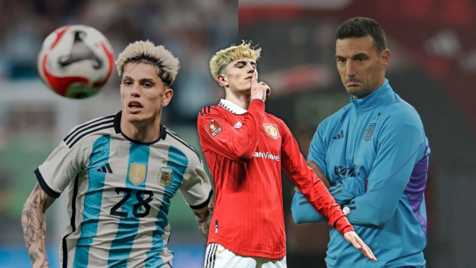 Garnacho le da una lección a Scaloni.
