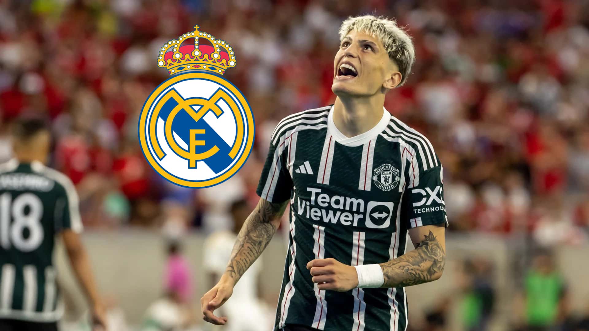 Garnacho le hizo un guiño al Real Madrid