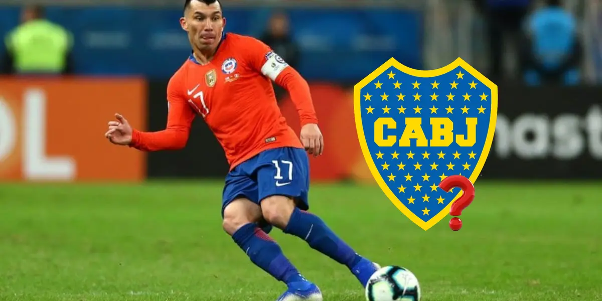 Gary Medel con la selección de Chile.