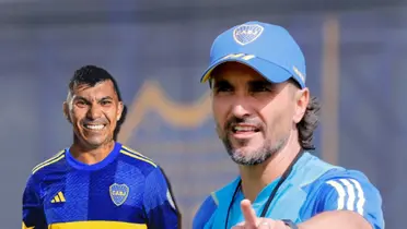 Gary Medel sonríe y Diego Martínez a su lado.