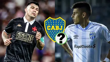 Gary Medel y Joaquín Pereyra, con la camiseta de sus respectivos equipos.