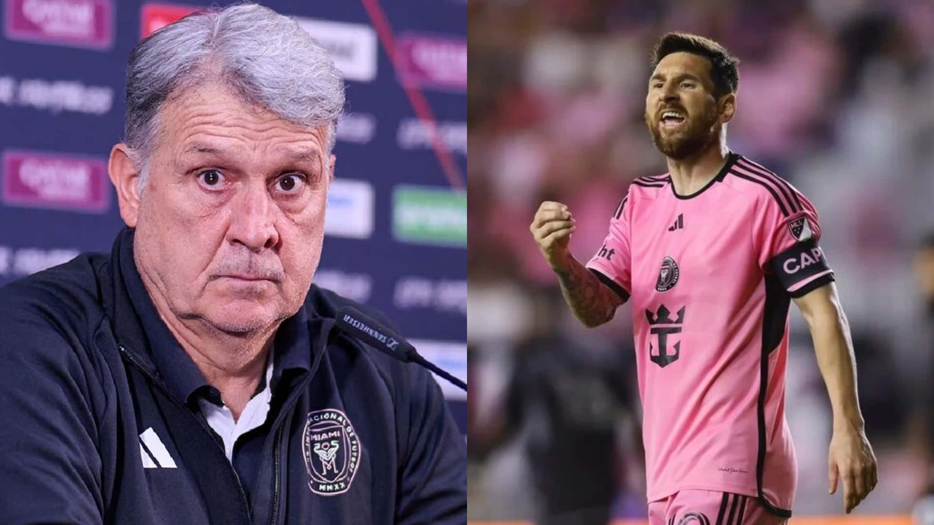 Gerardo Martino y Lionel Messi en Inter Miami