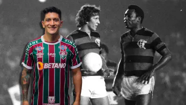 Germán Cano con la camiseta de Fluminense