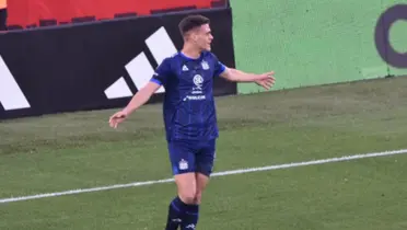 Girotti abrió el marcador (Captura ESPN).