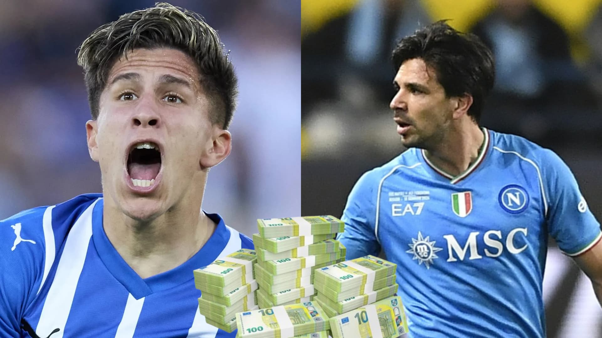 Giuliano y Giovanni Simeone, en sus respectivos equipos.