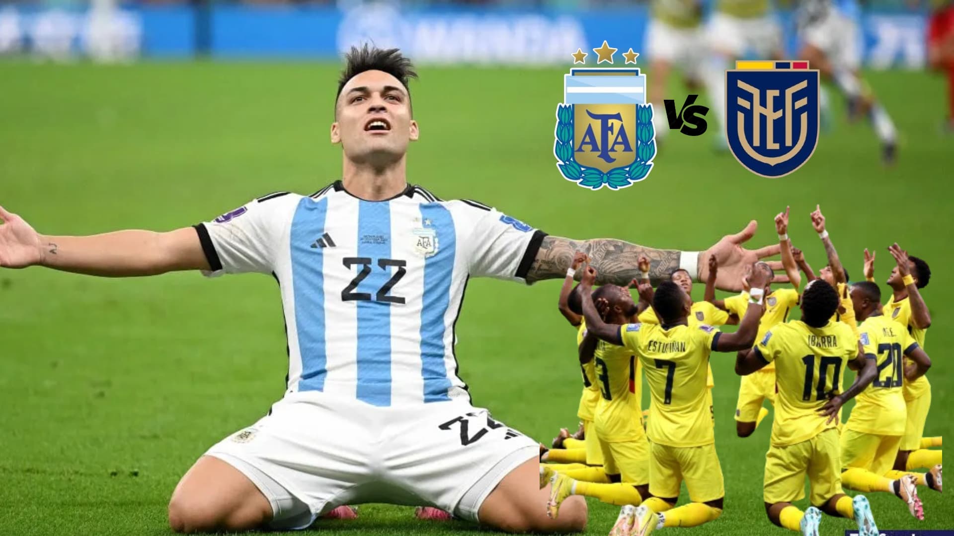 Gol de Lautaro Martínez vs Países Bajos en Qatar 2022.