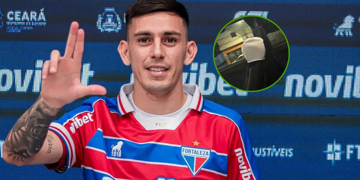 Gonzalo Escobar recibió 13 puntos de sutura en la cara tras el ataque al micro de Fortaleza