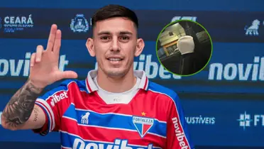 Gonzalo Escobar recibió 13 puntos de sutura en la cara tras el ataque al micro de Fortaleza
