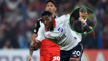 Gonzalo Garneiro durante el River vs Nacional.