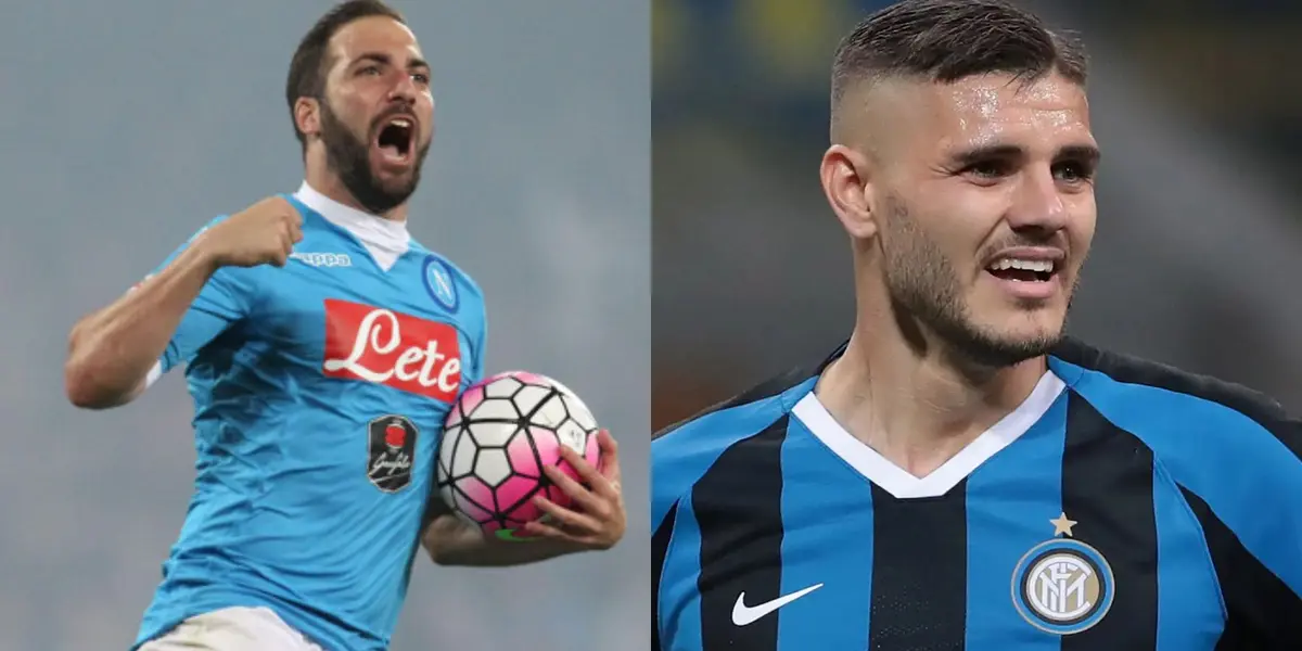 Gonzalo Higuaín y Mauro Icardi